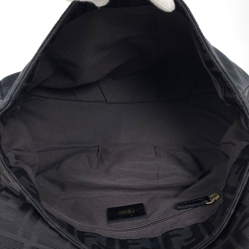 Fendi Zucca Pattern Chain Shoulder Bag Mia One Shoulder Bag Canvas 8br614 Women