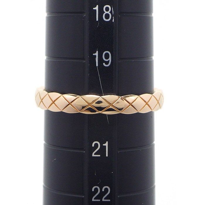 Chanel Ring Coco Crush Mini Model J11785 Matelasse Quilted 18kbg #20 / #61