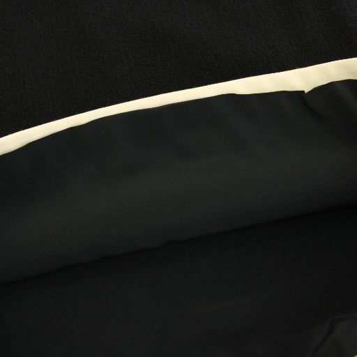 Gucci Skirt Knee Length Flared Bicolor Silk Blend 36 Black White 493602 YT