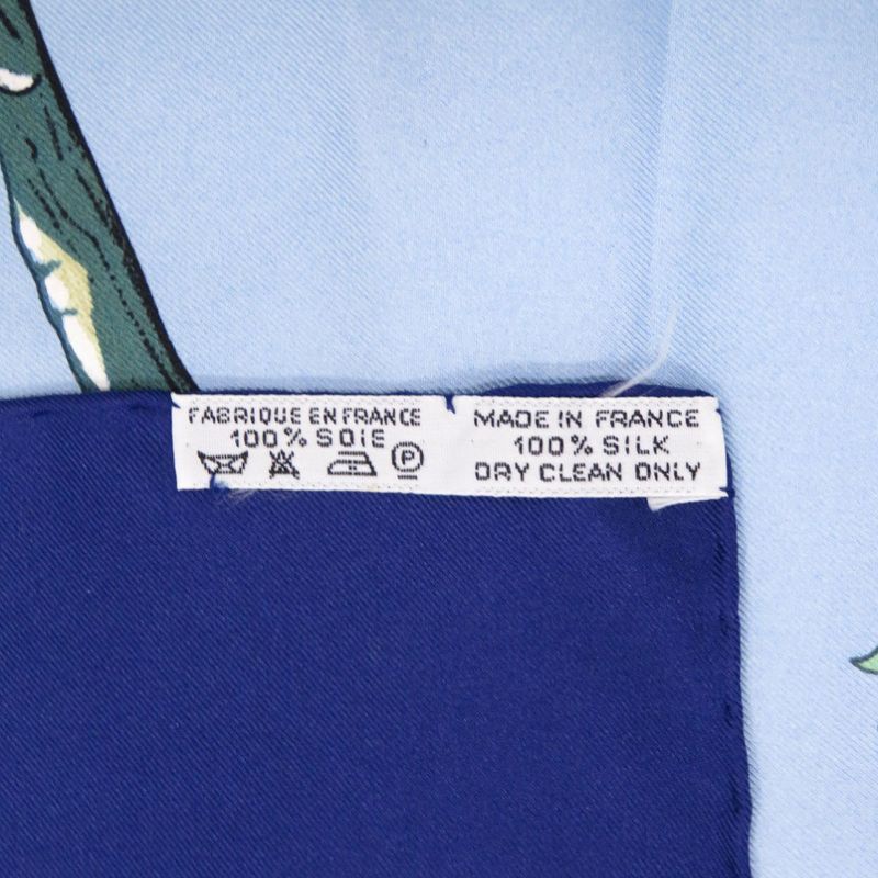 Hermes Carré 90 Sichuan Silk Navy Scarf 0124 Hermes