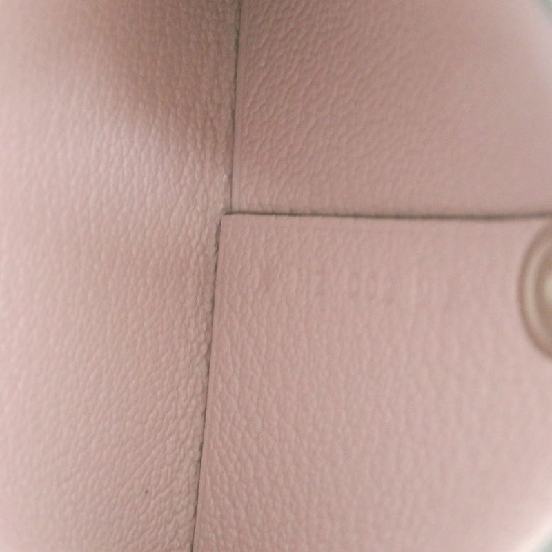 Hermes Bastia Verso Chevre Misol Bamboo/rose Darling Silver Hardware Engraved K