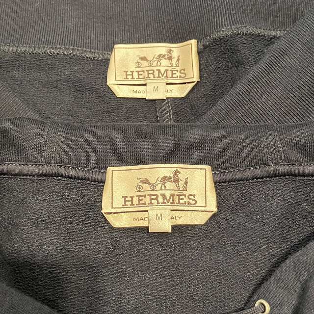 Hermes Sweatshirt Setup Hoodie Zip Up Long Sleeve Shorts Line M Navy Blue Navy