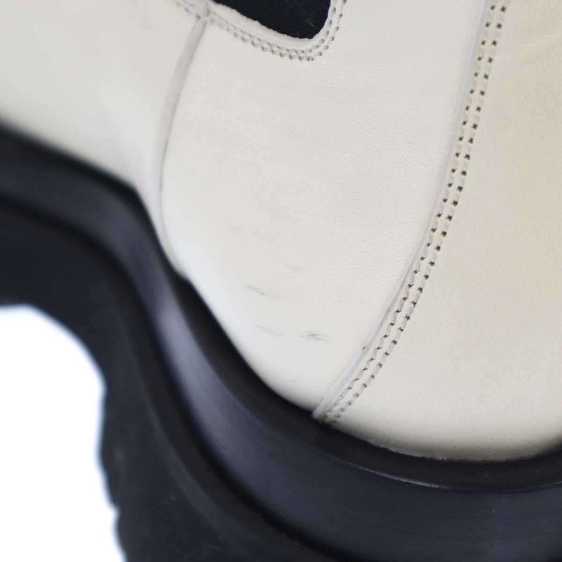 Bottega Veneta Tire Side Gore Long Chelsea Boots White 36