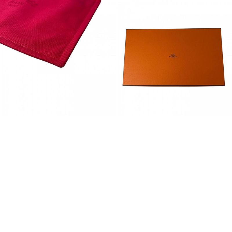 Unused Hermes Women's Flat Pouch Yachting GM Pink