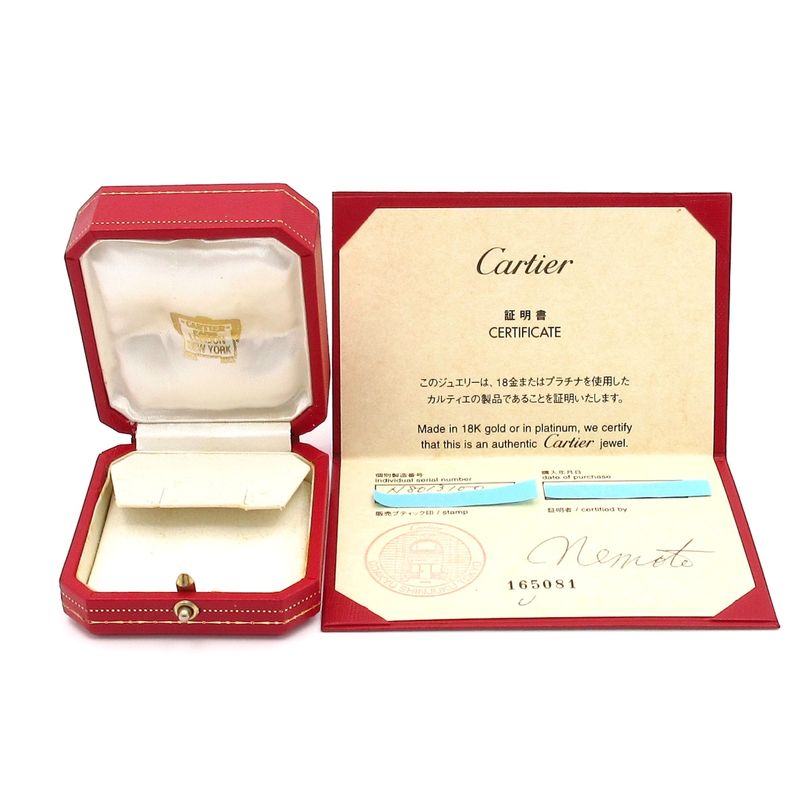 Cartier Earring Three Bangles N8013100 18K White Gold X Diamonds