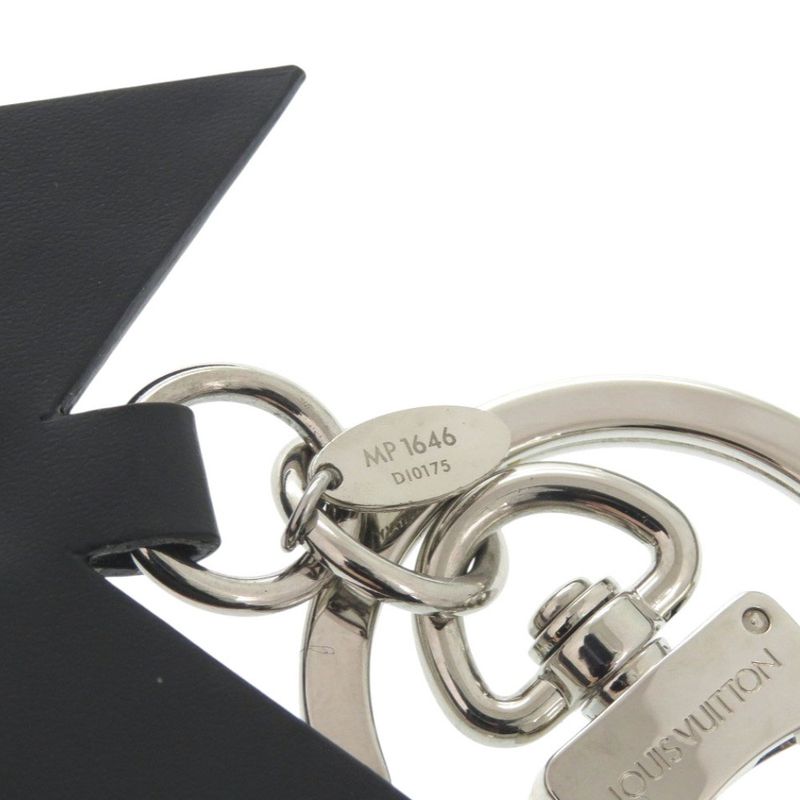 Louis Vuitton Mp1646 Leather Plastic Beige Black Key Holder LV 0075 Louis