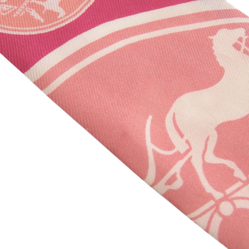 Hermes Twilly Ex-libris Confetti Silk Pink Scarf 0152 Hermes