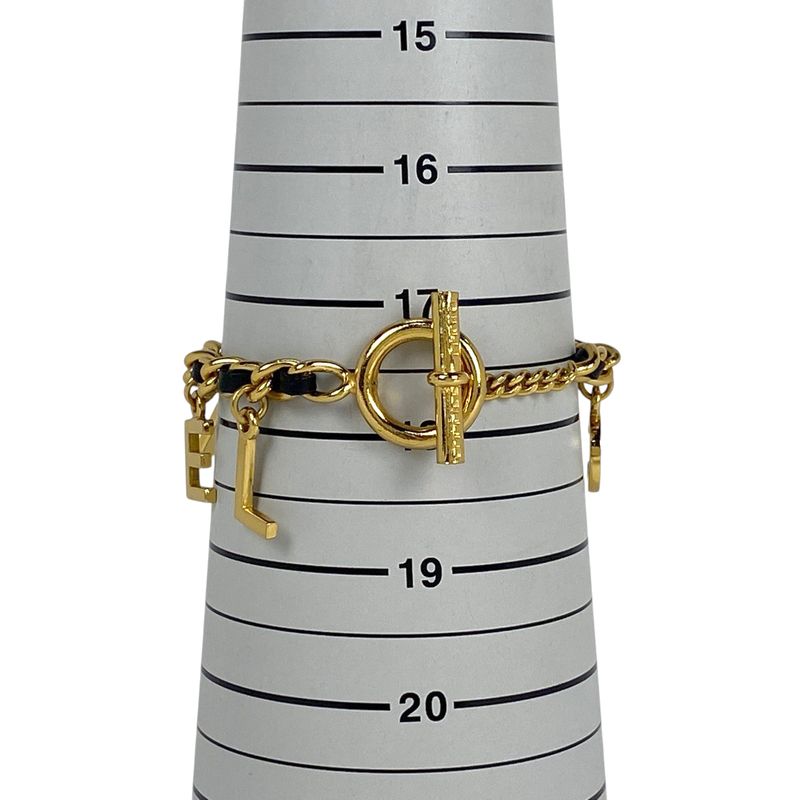 Chanel Logo Charm Bracelet Coco Mark Bracelet GP Gold Ladies