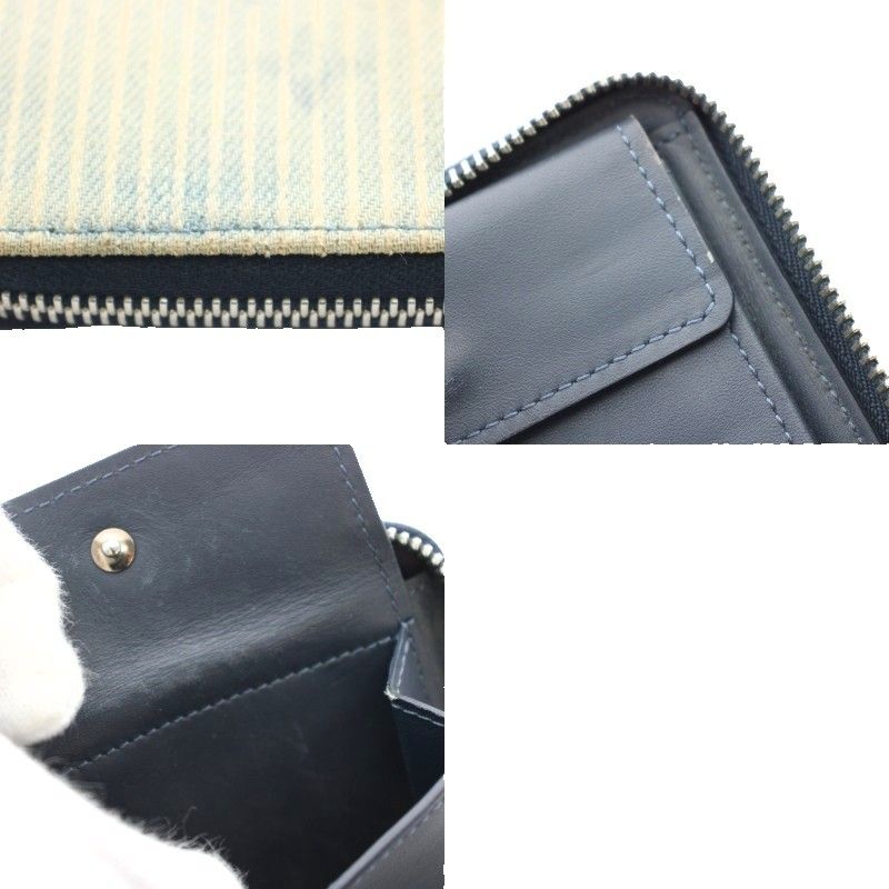 Louis Vuitton Zippy Compact Wallet Fold Change Purse Round Zip Canvas Monogram