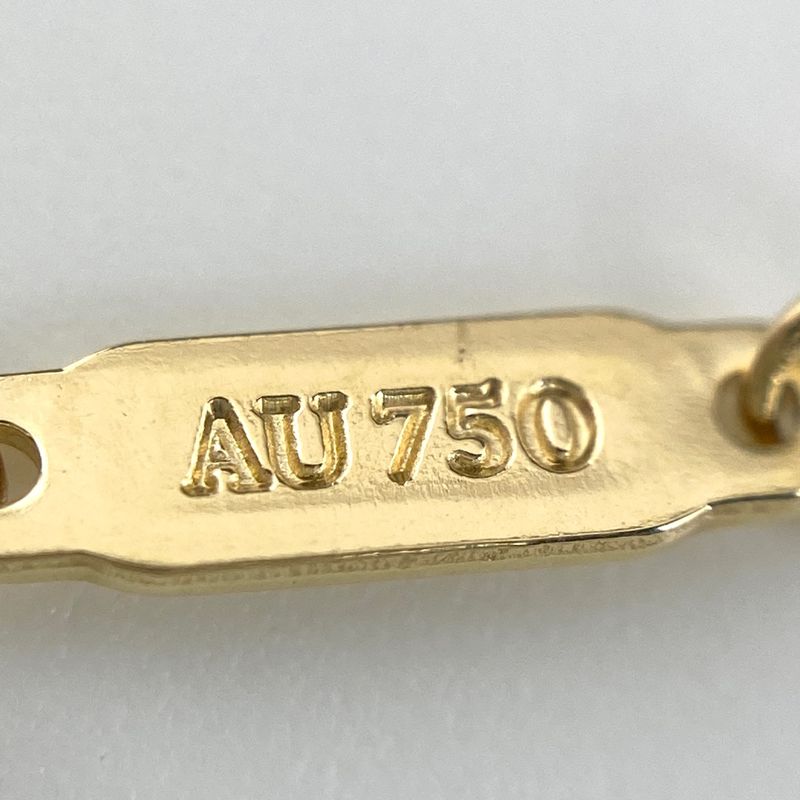 Tiffany & Co Tiffany & Co T Smile Necklace YG Yellow Gold Necklace 750 Ladies