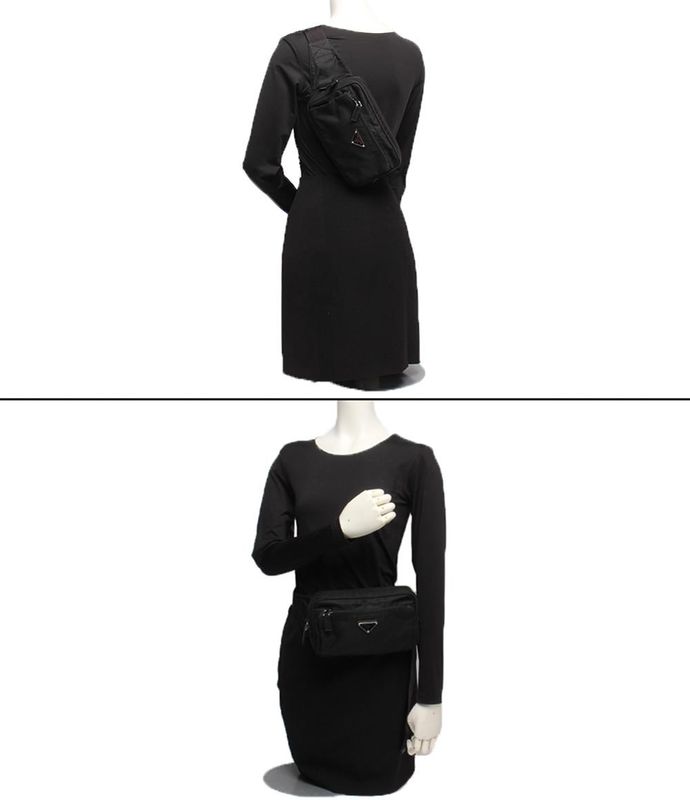 Prada Waist Bag Waist Pouch Body Bag Re-nylon Women Men Prada