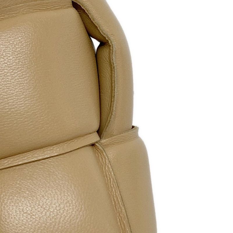 Bottega Veneta Shoulder Bag Padded Cassette Beige Lambskin
