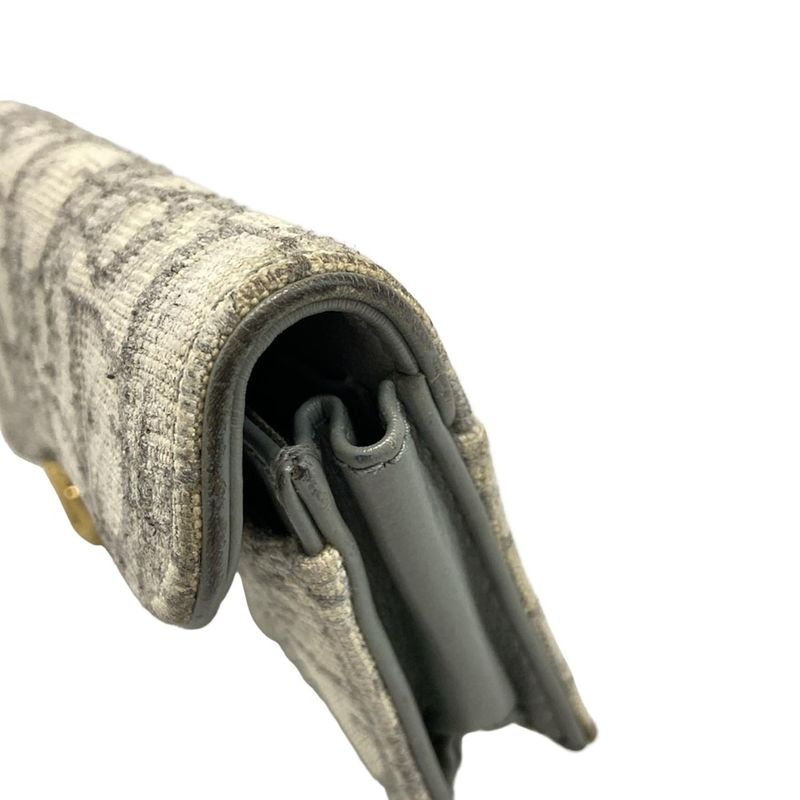 Dior/christian Dior Business Card Holder Saddle Bloom Card Holder Light Blue