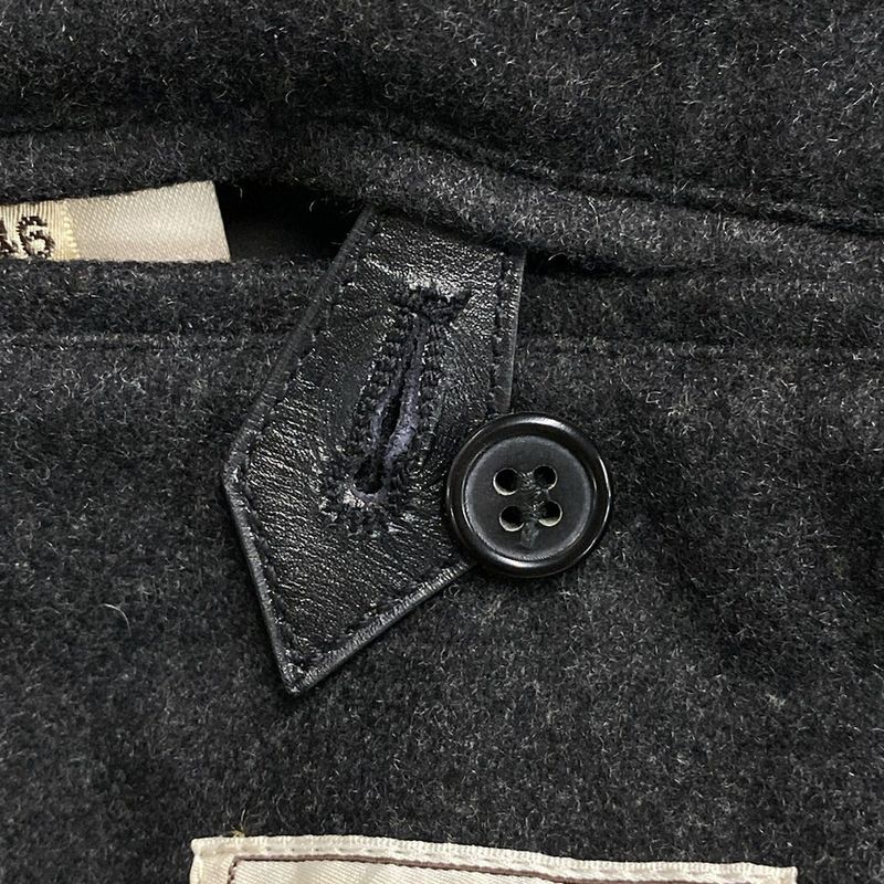 Hermes Duffle Coat Size 46 L Men's - Dark Gray Serie/toggle Buttons/removable