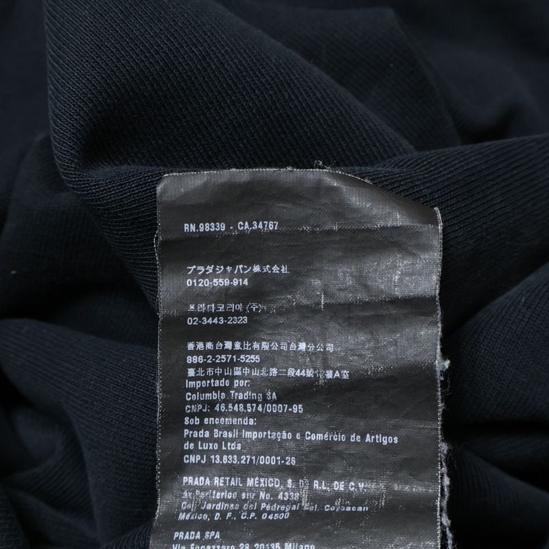 Prada Rubber Logo Sweatpants Jogger Pants Navy Sjp182