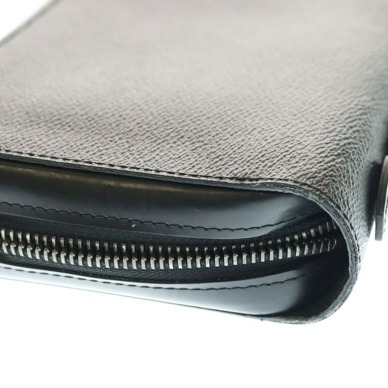 Louis Vuitton Monogram Eclipse Zippy XL Round Zip Long Wallet Long Wallet Card