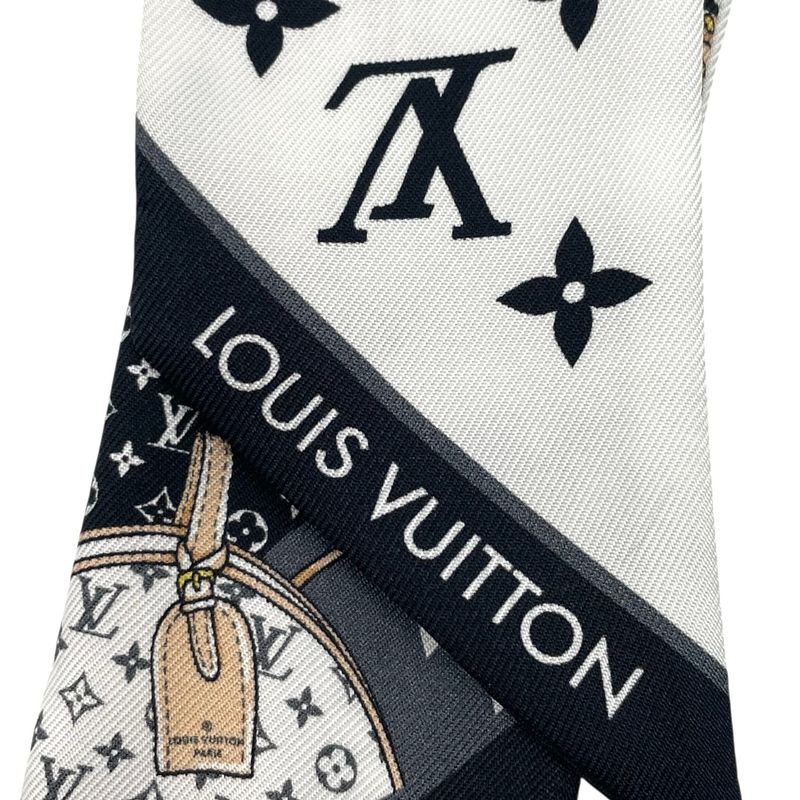 Louis Vuitton Scarf Twilly Bandeau Silk Monogram Multicolor