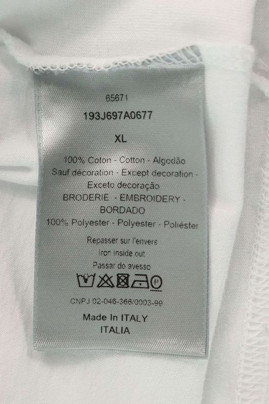 Dior 193j697a0677 Kenny Scharf Logo Embroidery T-shirt Men XL