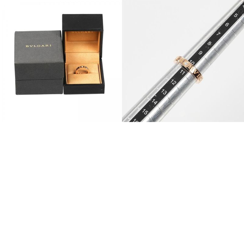 Bvlgari Bulgari Bee Zero One Essential 18K Pink Gold And Diamonds Size 10.5