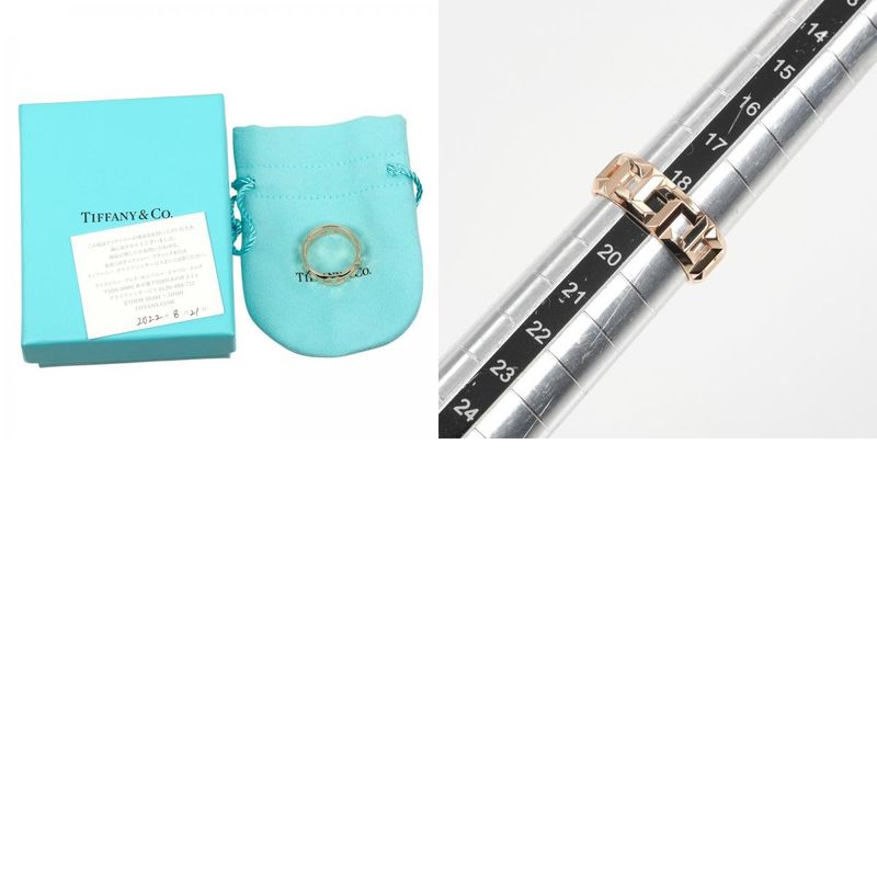 Tiffany & Co T True 8mm (0.31in) Band 18K Pink Gold Size 19 Ladies 9g Ring