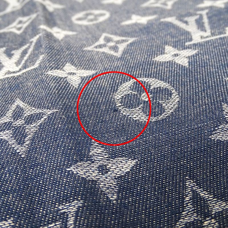 Louis Vuitton Stole Men's Branded Cotton Stole Monogram Essential Blue M71618