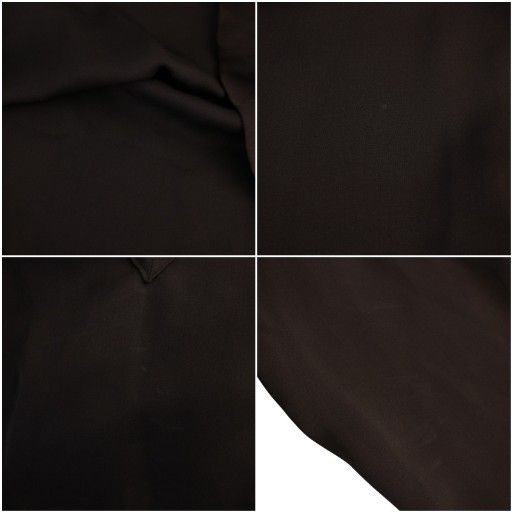 Gucci Dress Knee Length Long Sleeves Silk 38 Charcoal Gray 113925 Zf043 BM