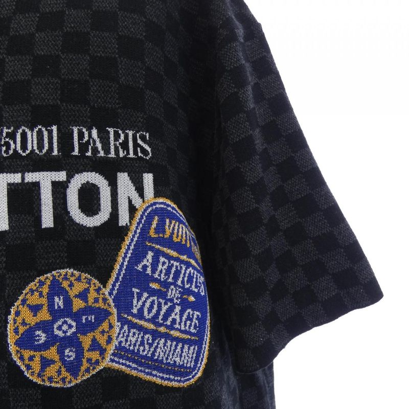Louis Vuitton Damier Short Sleeve Signature Crew Neck Htn10wuqh Knit