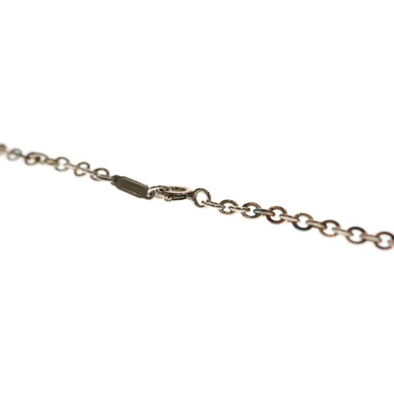 Tiffany & Co Logo Plate Necklace Chain In Silver