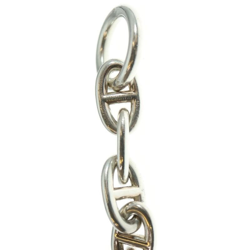Hermes Chaine D'ancre TGM Chaine D'ancre 12-piece Chain Bracelet Silver