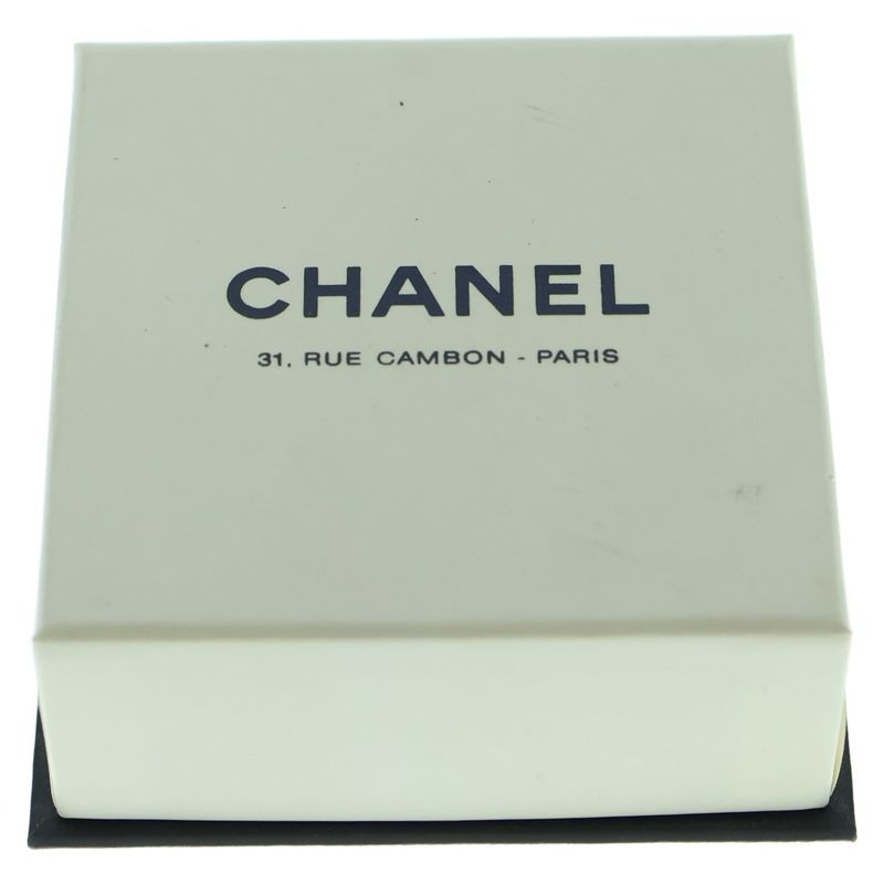 Chanel Coco Mark Four-leaf Clover Motif Earrings Gold Plated 03P