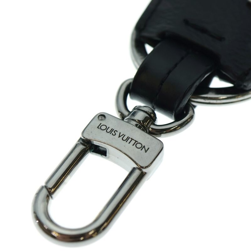 Louis Vuitton Monogram Eclipse Porte Cles Cloche Cles Key Holder Black M63620