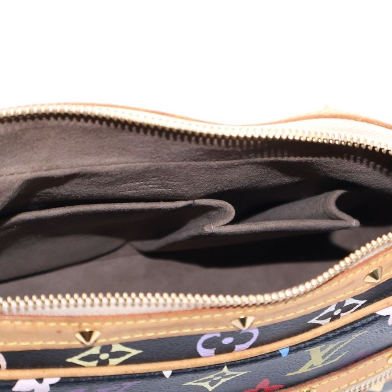 Louis Vuitton Monogram Multicolor Boulogne Shoulder Bag Black Pvc×leather M92638