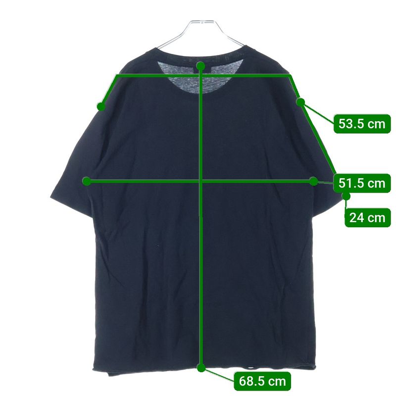 Saint Laurent Paris Logo Print T-shirt Short Sleeves Black/blue 480406