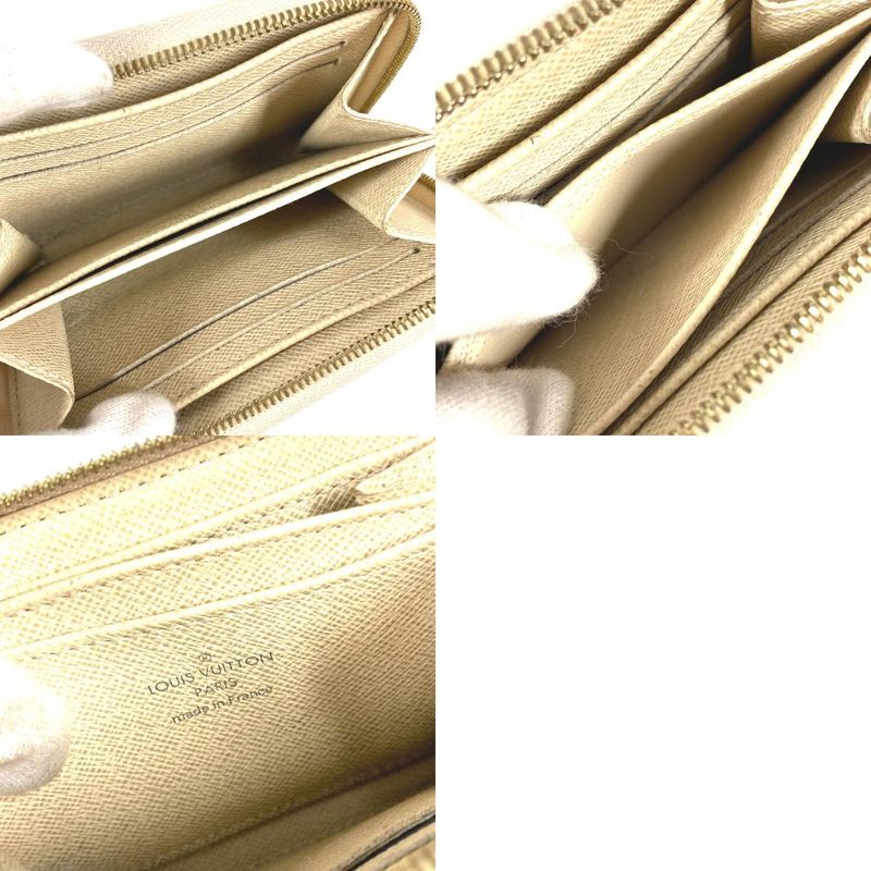 Louis Vuitton Coin Case Zippy Coin Purse N63069 Damier Azure Canvas White