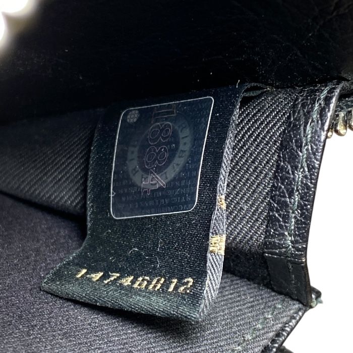 Bvlgari 34583 B-zero1 Coin Case Coin Purse Round Zipper Logo Leather Black