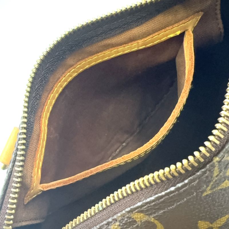 Louis Vuitton Speedy 25 Monogram Leather X PVC Brown Handbag Gold M41528
