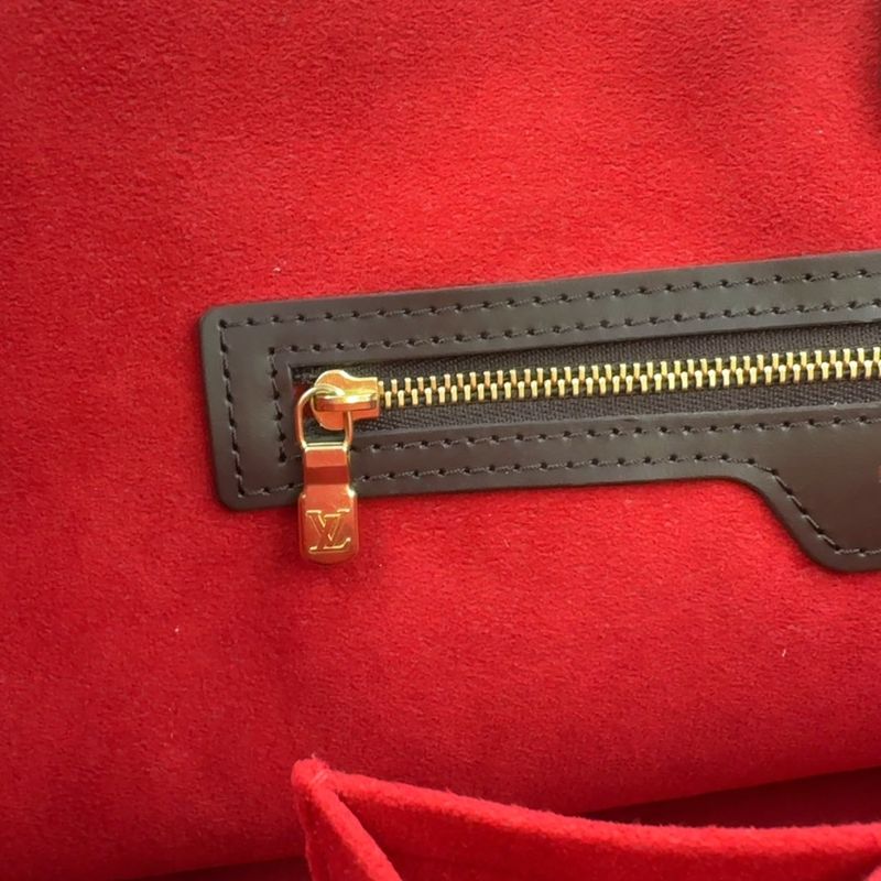 Louis Vuitton Hampstead PM Damier Ebene Damier Ebene Leather × PVC Brown Tote