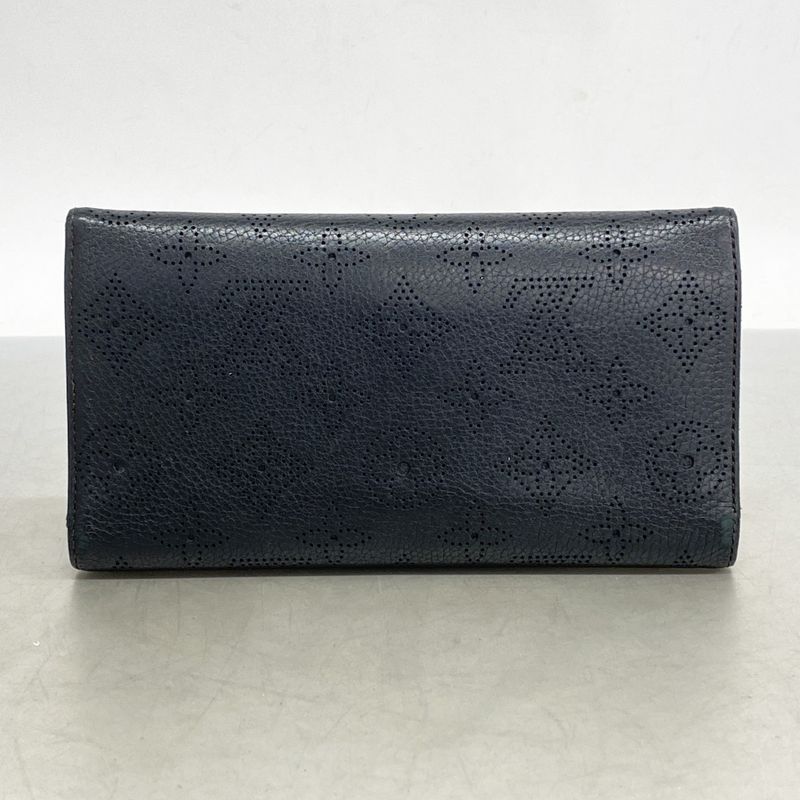 Louis Vuitton Mahina Portefeuille Amelia M95549 Noir Black Women