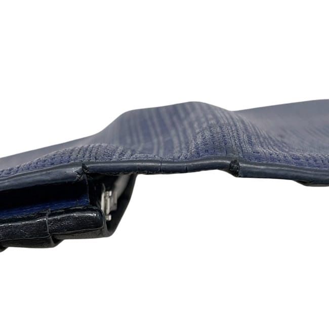 Loewe Bifold Long Wallet In Navy Linen Anagram 101.88.978