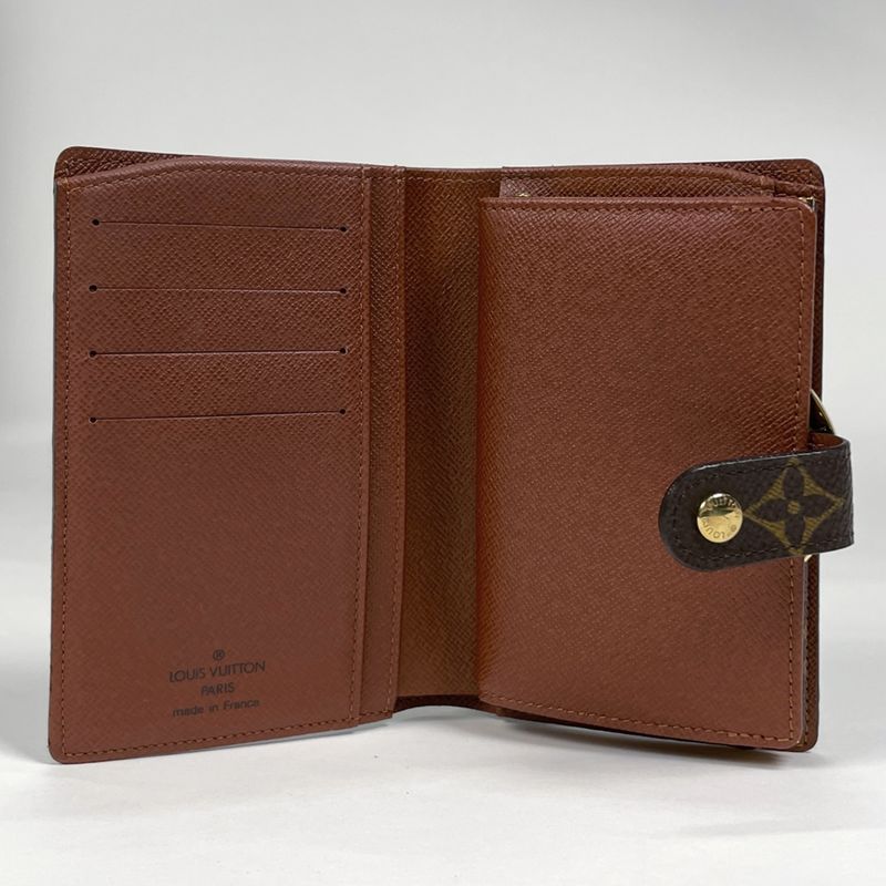Louis Vuitton Porte Monet Vieux Viennois Billfold Coin Purse Clasp Fold Wallet
