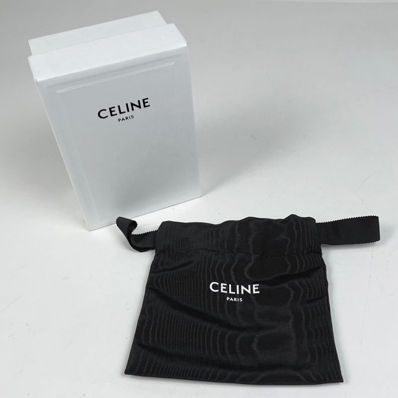 Celine Triomphe Trifold Wallet With Mini Coin Case Leather Glaze Women