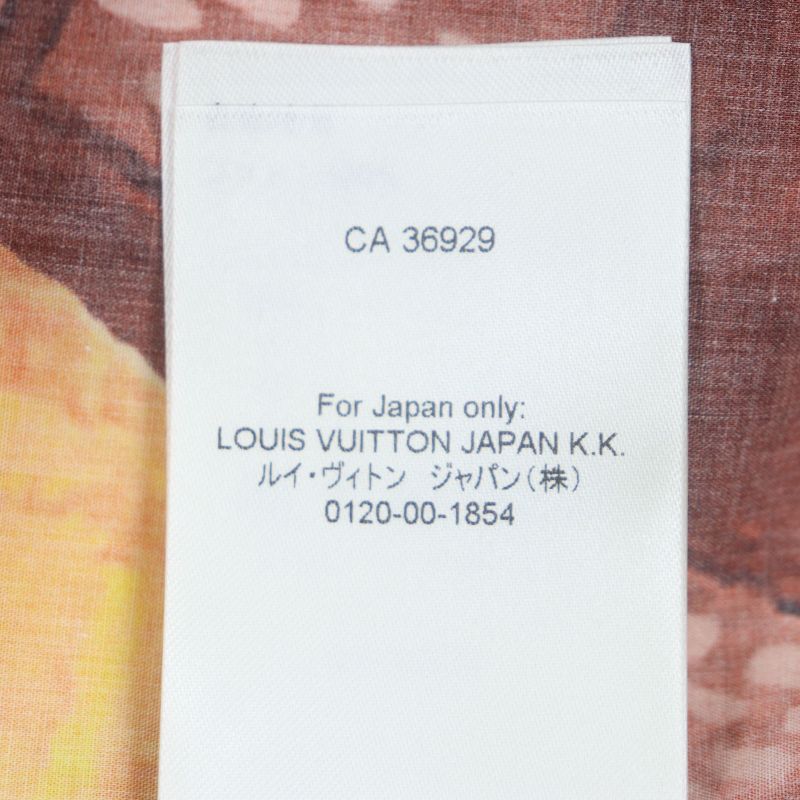 Louis Vuitton 23AW 100% Cotton Damier Painted Printed Short Sleeved Shirt