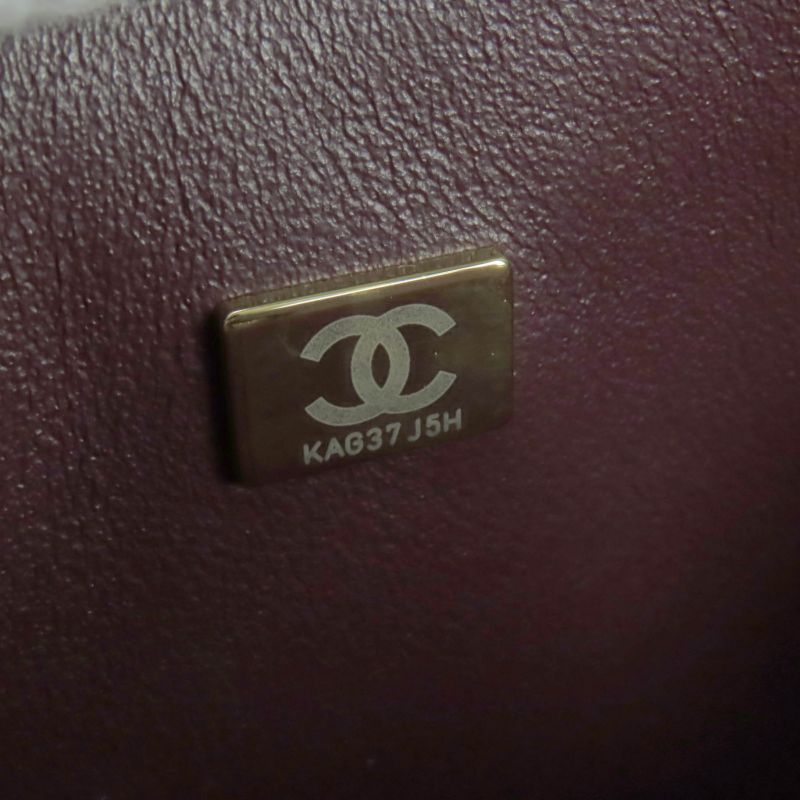 CHANEL A01112 Matelasse 25 Caviar Skin W Flap Coco Mark Random Serial Chain