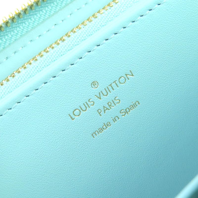 Louis Vuitton M82197 Denim Blue Monogram Mahina Zippy Wallet Round Zipper Long