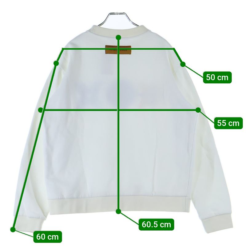 Louis Vuitton 20AW Monogram Flower Embroidered Sweatshirt Trainers White Rm202m