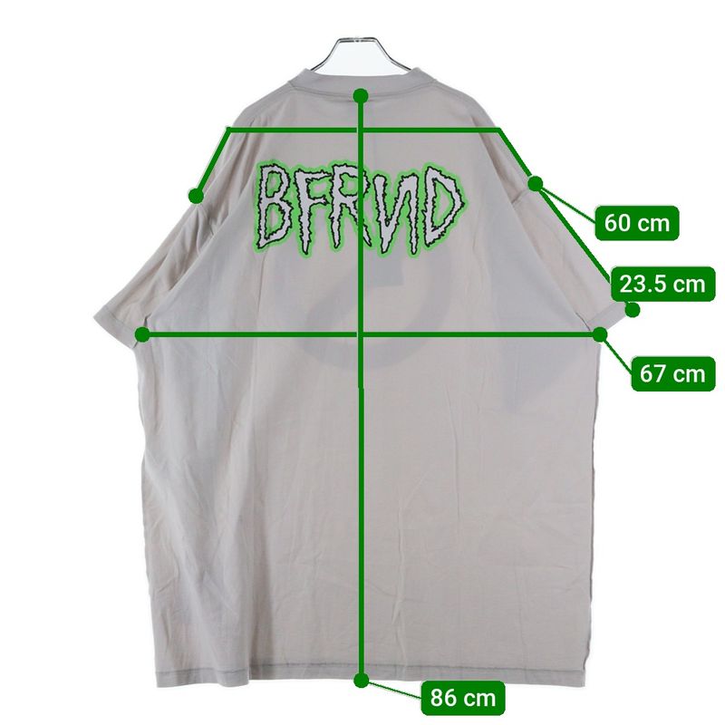 Balenciaga X Bfrnd T-shirt Crew Neck Short Sleeve T-shirt With Logo Print Neck