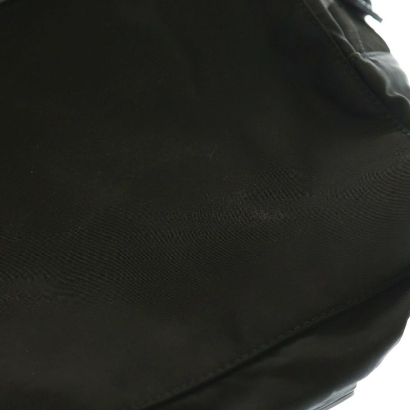 Prada Tessuto Nylon Leather Triangle Logo Plate Backpack Sac Backpack Silver