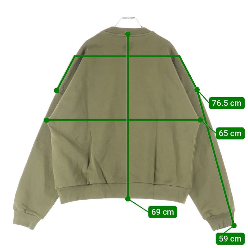 Louis Vuitton 24SS Cotton Signature Studded Embroidered Logo Crew Neck Pullover