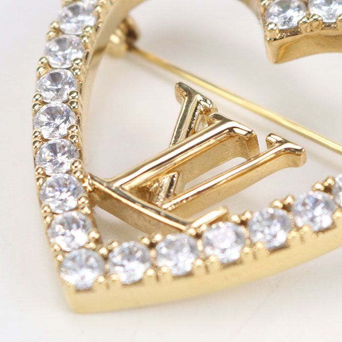 Louis Vuitton My LV Love M02163 Brooch Metal Ladies