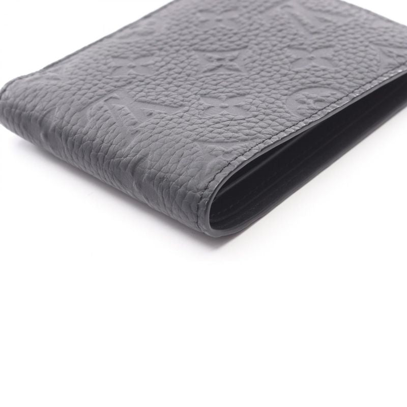 Louis Vuitton Portefeuille Multiple Fold Wallet Monogram Taurillon M82072 Noir